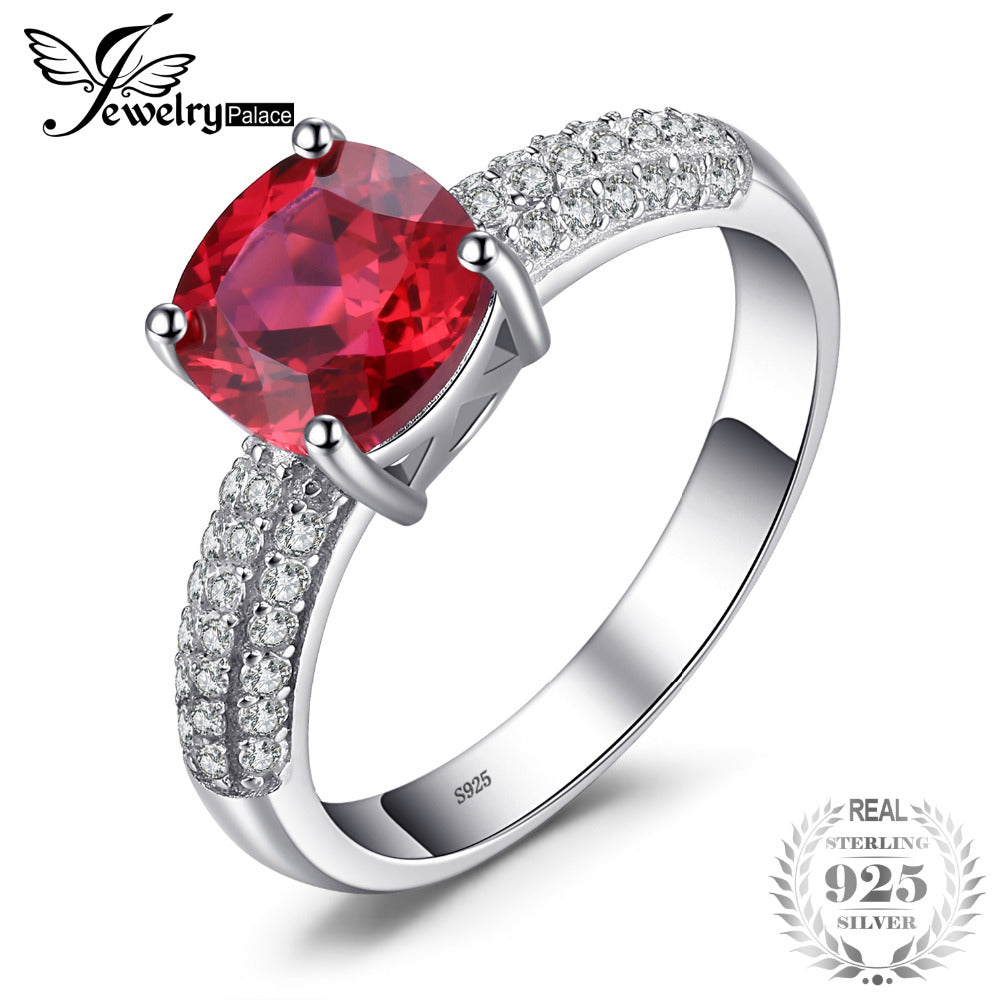 Sterling Silver Solitaire Gemstone Ring