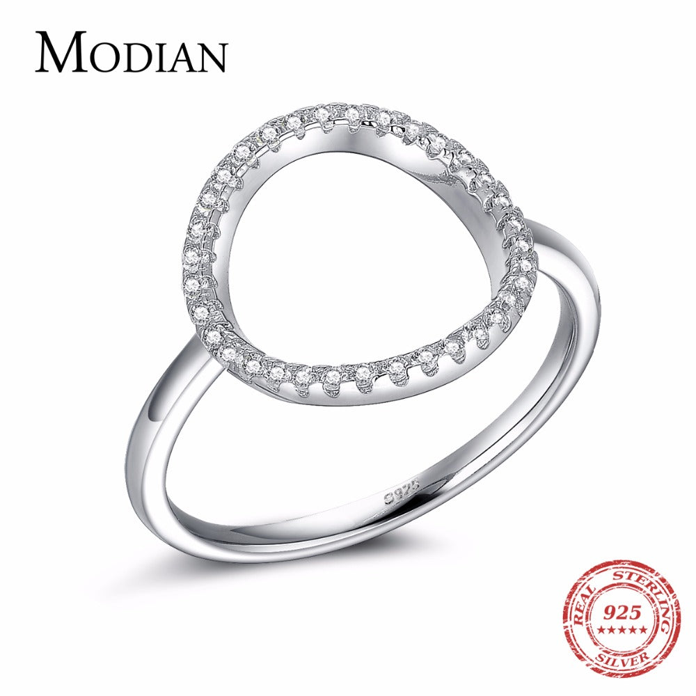 Sterling Silver Ring with Cubic Zirconia