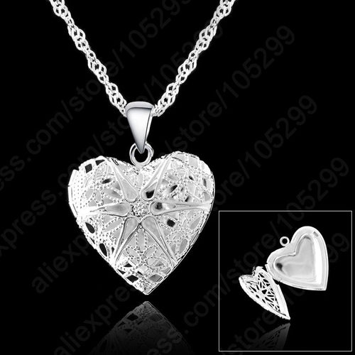 Sterling Silver Heart Locket with 18in chain